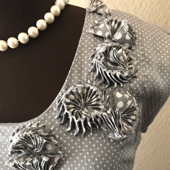 Anne Taylor LOFT Grey Dress Size 2 - Picture 2 of 6